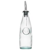 12 oz authentic glass oil and vinegar dispenser with stainless steel pourer